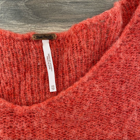 Free People Pink/Orange Knit Sweater - Picture 3 of 4